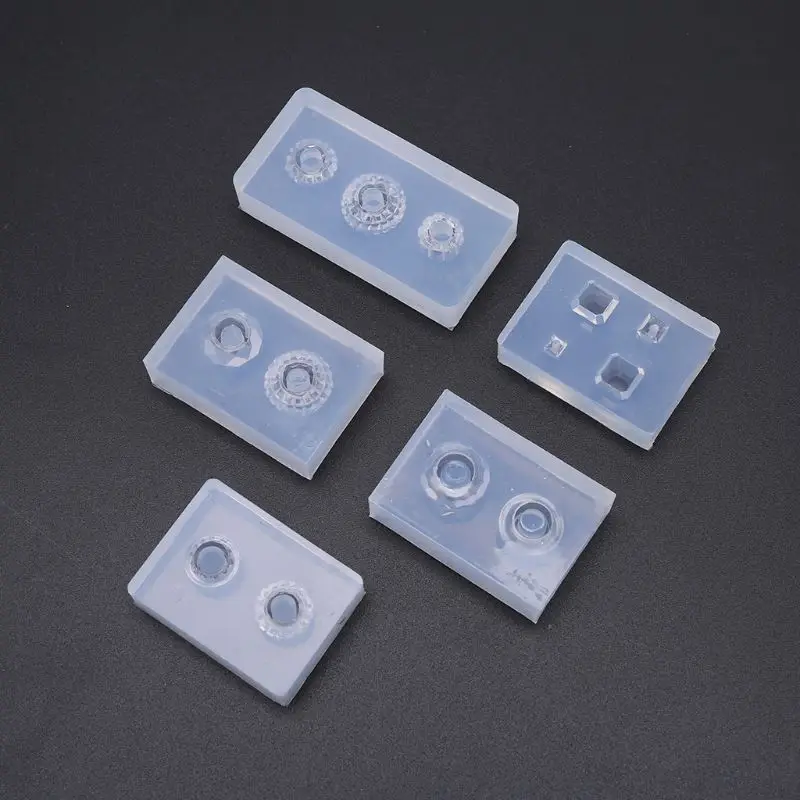 5 шт./компл. Кристалл УФ смолы бусины кубики эпоксидная смола формы с отверстиями
