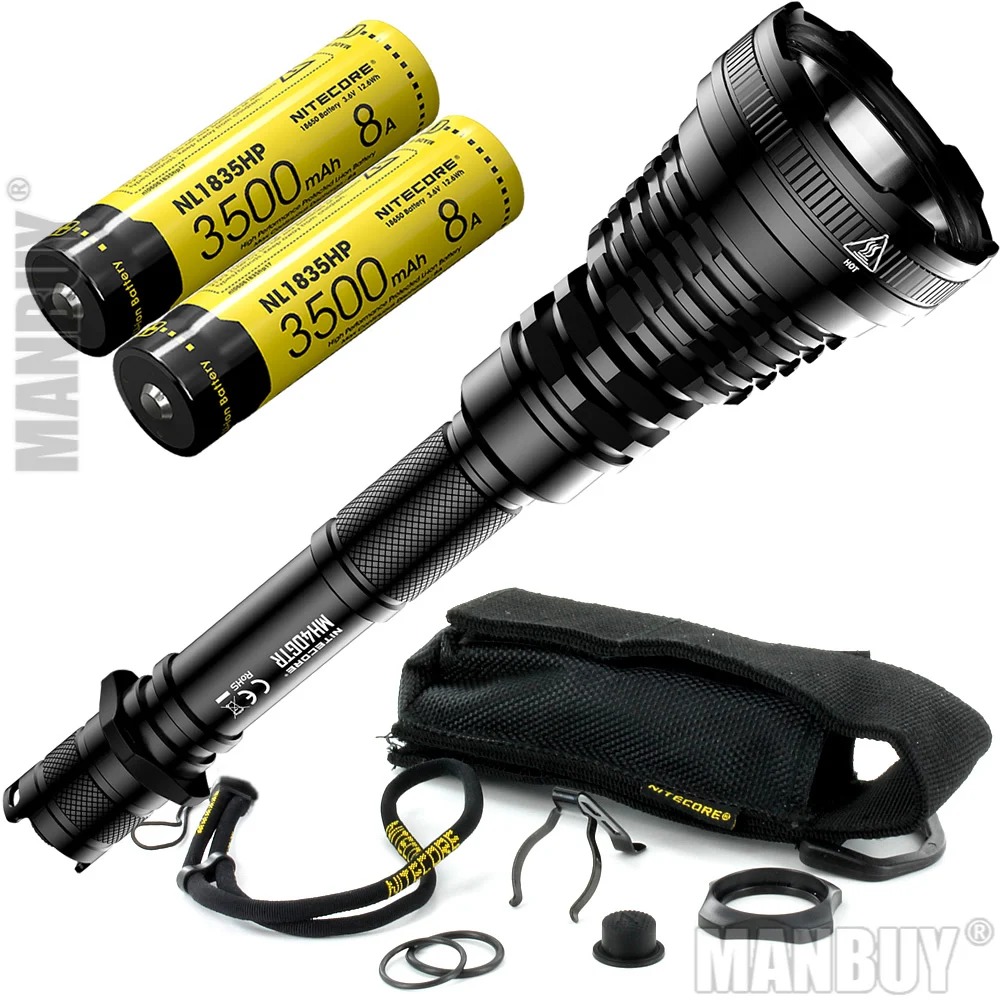 2021 NITECORE 1200Lms MH40GTR с 2x 18650 Батарея Охота поисковый фонарь ультра длинный диапазон 1004