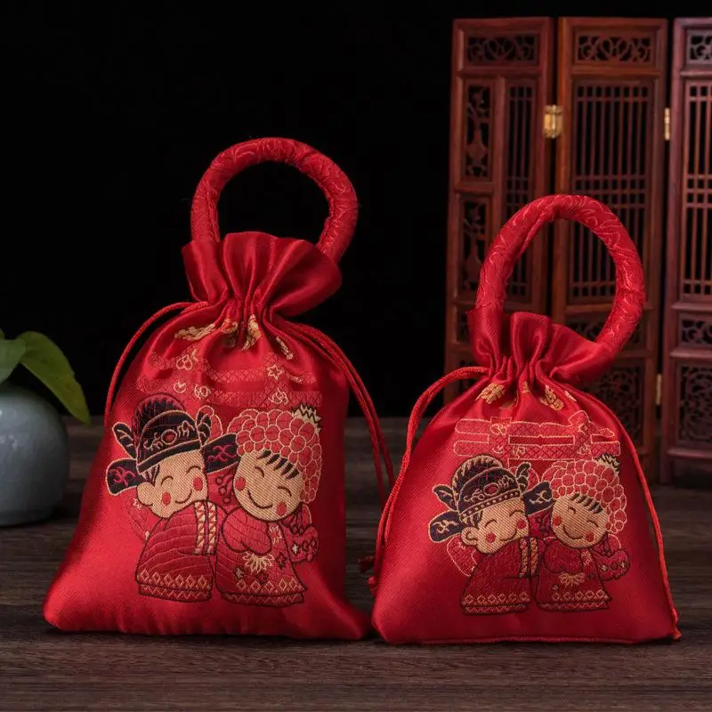 Подарочные пакеты конфеты парча китайские свадебные для конфет оптовая продажа |