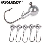 5 шт.лот свинцовая головка рыболовный крючок кривошипный джиг головка крючок для карпа рыболовная приманка мягкие черви приманки рыболовные снасти аксессуары