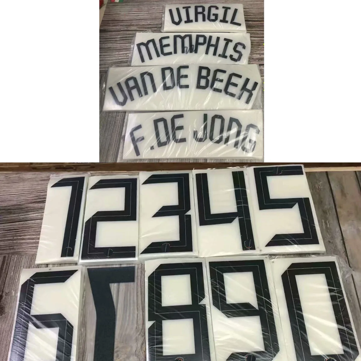 2021 #10 Мемфис виргил Ван БИК Ф. Де Йонг Напечатанный На Заказ Именем номером футбольный значок нашивки утюгом