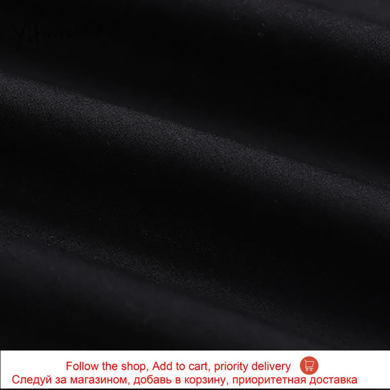 

Yitimuceng Bow Embroidery Blouse Women Button Shirts Loose New Solid Black Spring 2021 Fashion Double Layer Long Sleeve Tops