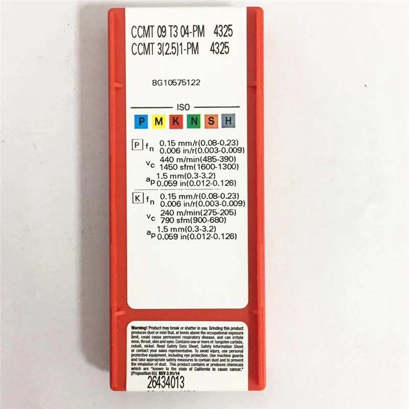 10 шт. CCMT09T304-PM4325 CCMT3 (2 5) 1-PM4325 CNC карбидные вставки фрезерные Токарные инструменты
