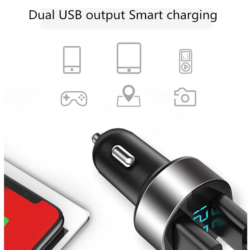 

3.1A 5V Car Chargers 2 Ports Fast Charging Dual USB FOR Citroen C4 C5 C3 Ford Focus 2 3 Fiesta Mondeo Kuga Skoda Octavia 2 A7 A