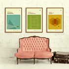 Винтажный голливудский постер по мотивам фильмов, настенная Картина на холсте, графические пчелы, шестиугольные принты для гостиной, Современный домашний декор