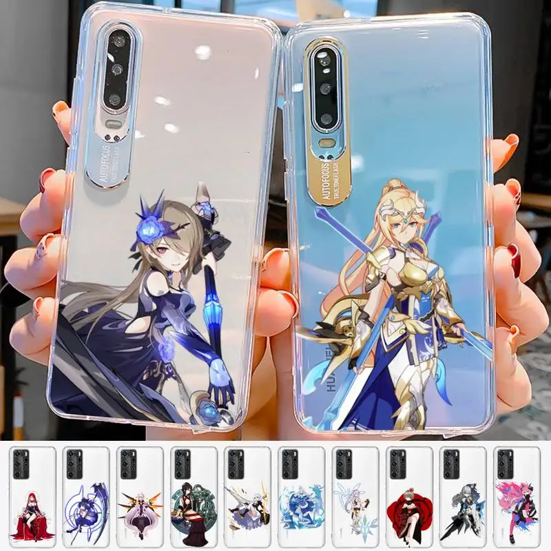 

YNDFCNB Honkai Impact Phone Case For Huawei P 20 30 40 pro lite Psmart2019 Honor 8 10 20 Y5 6 2019 Nova3E