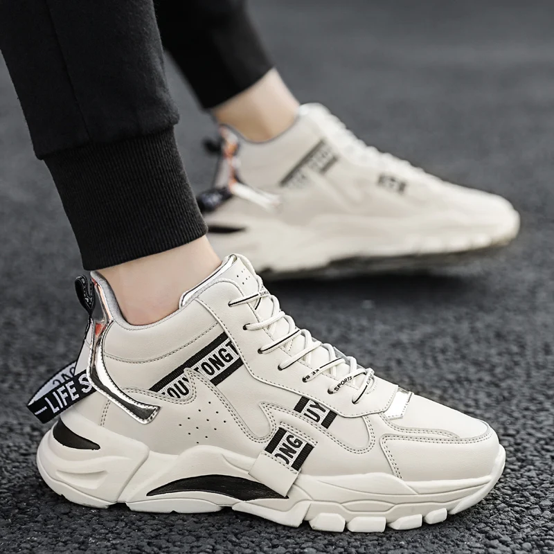 Удобные мужские кроссовки для бега Спортивные из искусственной кожи Фирменный