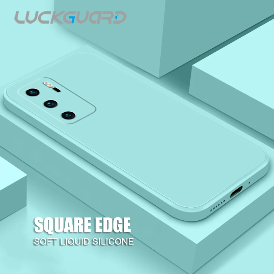 Оригинальный чехол из жидкого силикона для телефона Huawei P20 P30 P40 Pro Nova 3 3i 4 5 i 6 7 8 SE Lite