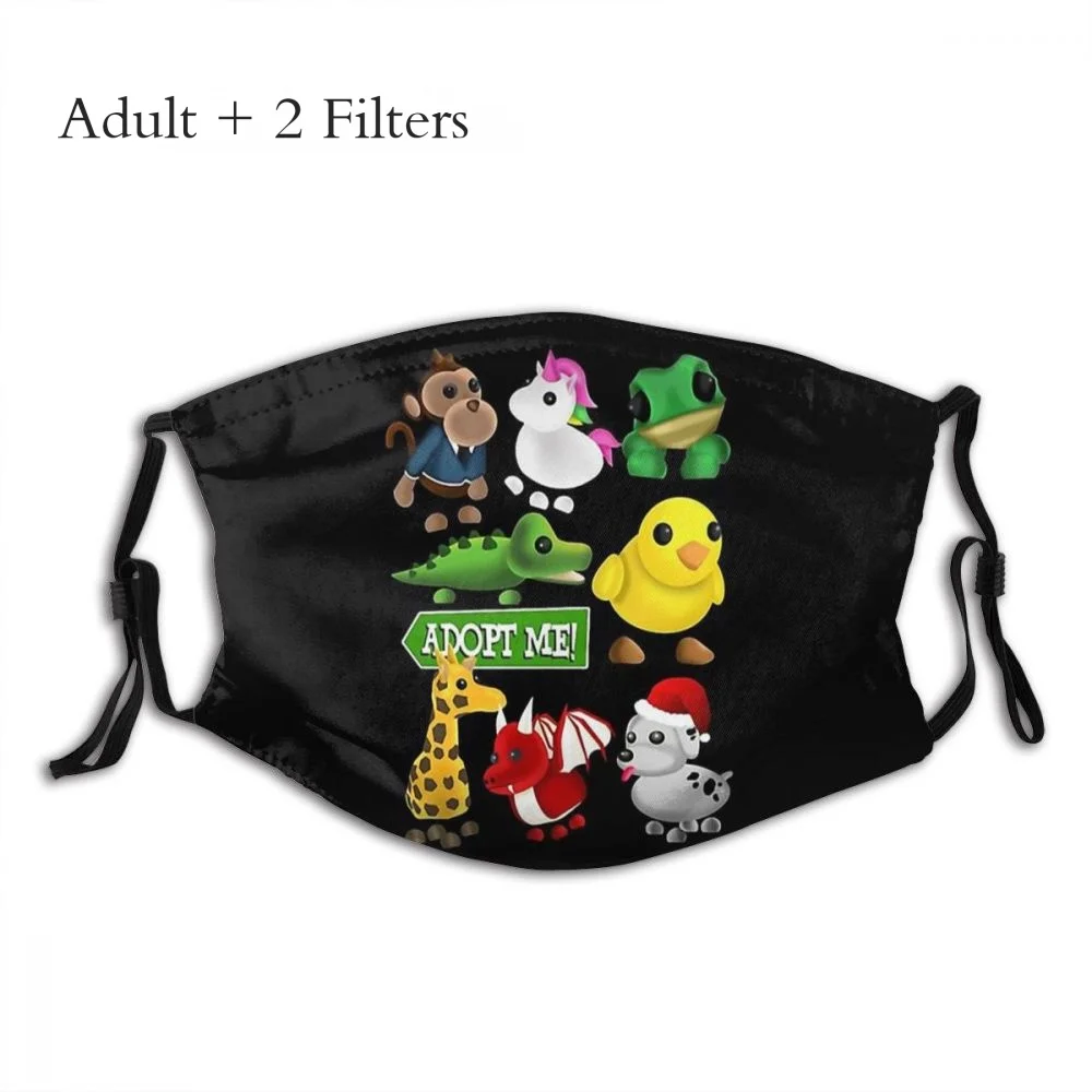 

Многоразовая защитная маска Roblox, онлайн-игра, платформа и игра, зимняя взрослая маска для лица с фильтрами