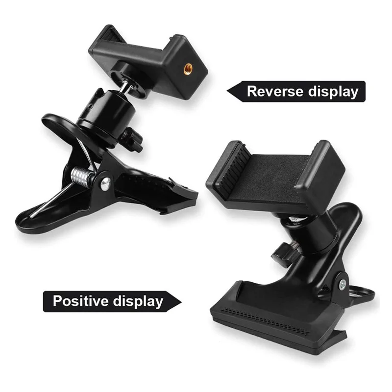 

Guitar Headstock Cell Phone Clamp Clip Mount for Smartphones and Action Cameras FEA889