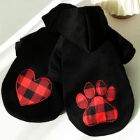 new pet costumes dog clothes love pattern dog hoodie for small medium large dogs cat pullover coat bulldog corgi clothing winter