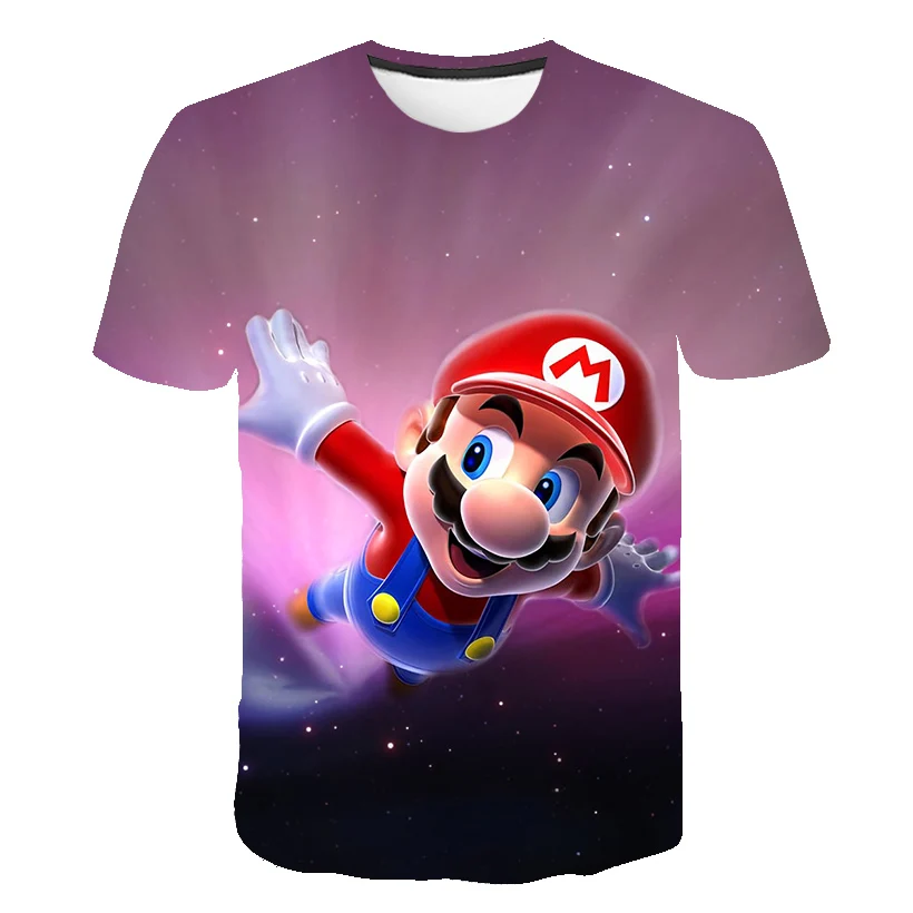 

Latest Harajuku Classic games Super Mario child Boys and girls t shirt Super Smash Bros 3D t-shirt hip hop tshirt streetwear