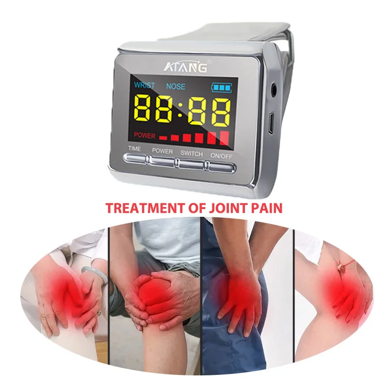 Холодная лазерная терапия часы для ринита уха глухоты глотки облегчение боли