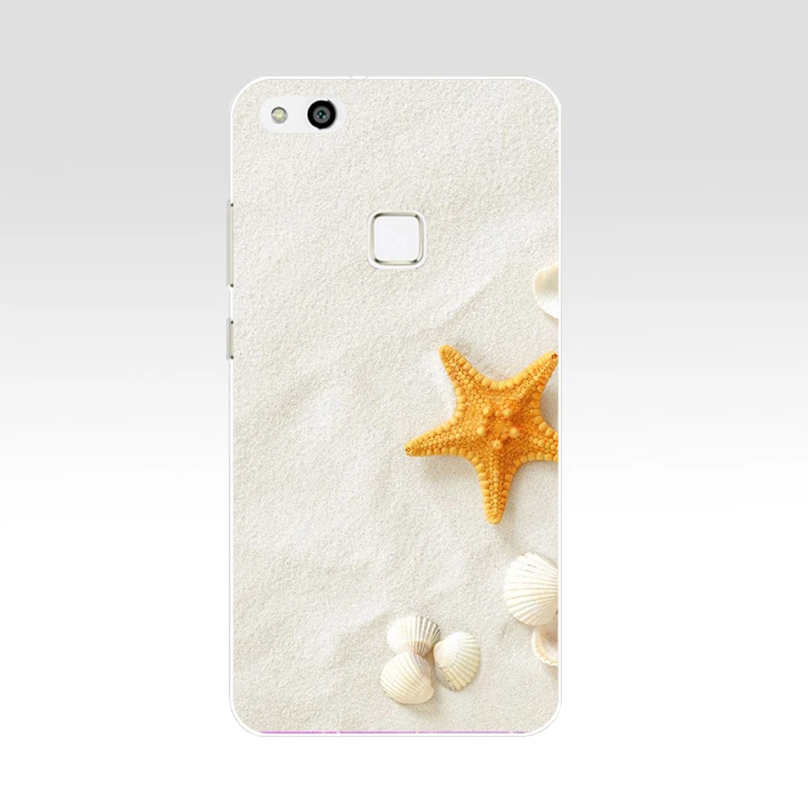 314FG желтая Морская звезда на море Мягкий Силиконовый ТПУ чехол для huawei Honor 9 p10 mate 10