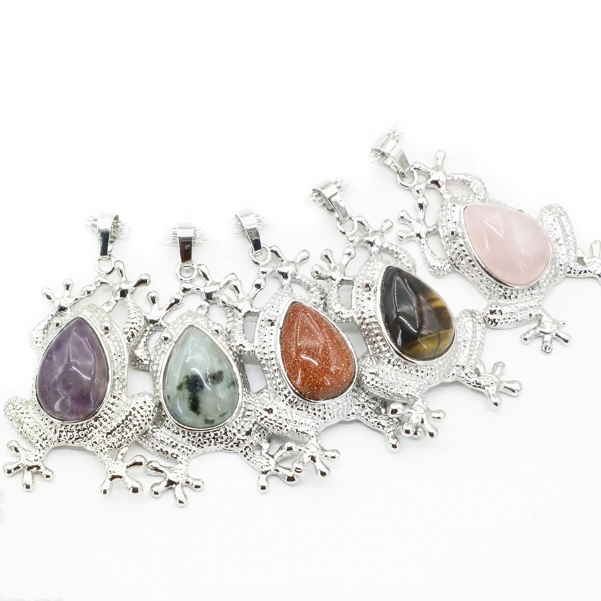 Бусины-шармы в форме лягушки, 9 цветов