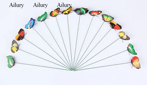 Декоративные стеклянные бабочки Ailury, 50 шт.