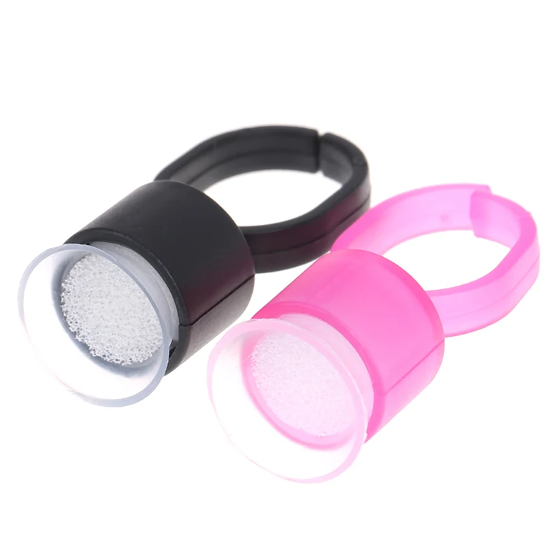 

100 шт. чернил для татуажа, кольцевые чашки клей Кепки с губкой мануального татуажа бровей пигмент Кубок тату держатель инструмента для перма...