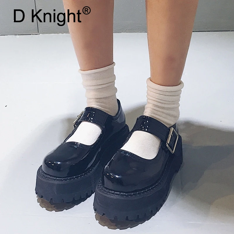 Японские студенческие туфли Лолиты Молодежные Туфли-оксфорды Униформа