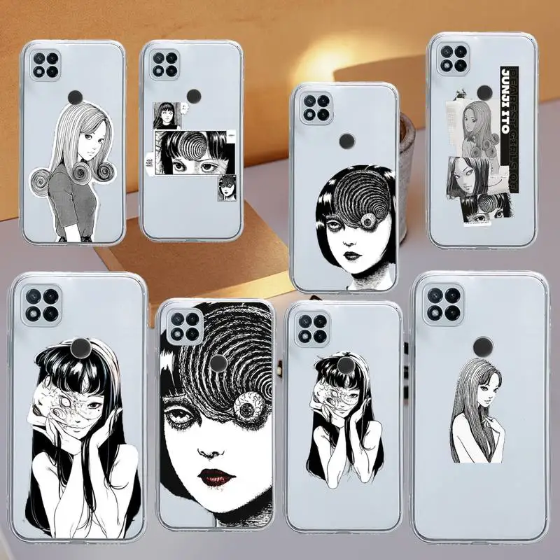 

Japanese horror comic Tomie Junji Itou Phone Case Transparent for Xiaomi redmi note 8 9 10 11 t lite pro ultra mix 4 k40