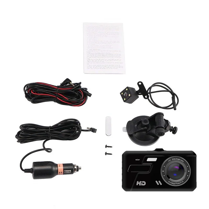 

Touch Car Camera Recorder Dual Front And Rear HD 1080p Dash Cam Night Vision 24 Hour Parking Monitoring 1080P Wide Angle