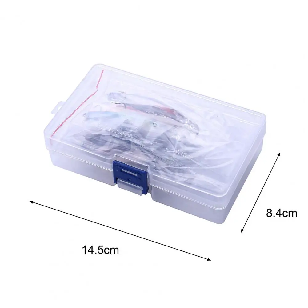 

6.8cm 6.5g Bait Simulate Attractive 9 Colors Cast Sinking Mino Fake Fishing Lure with Tackle Box for Bass Pike Fake Fishing Lure