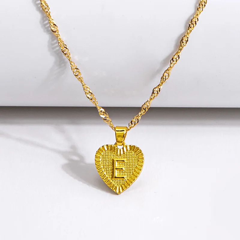 Классические золотые ожерелья с буквенным принтом для женщин модное ожерелье в