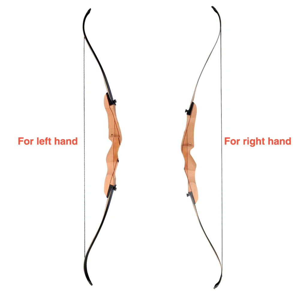 

68 Inches Wooden Bow 22-32lbs Tradition Bow Recurve Bow for Right Hand User Archery Hunting Shooting