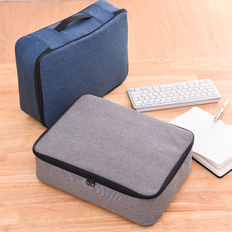 Waterproof Document Storage Bag Combination Lock Passport Case Cell Phone Card Wallet Storage Office Business Travel Accessories