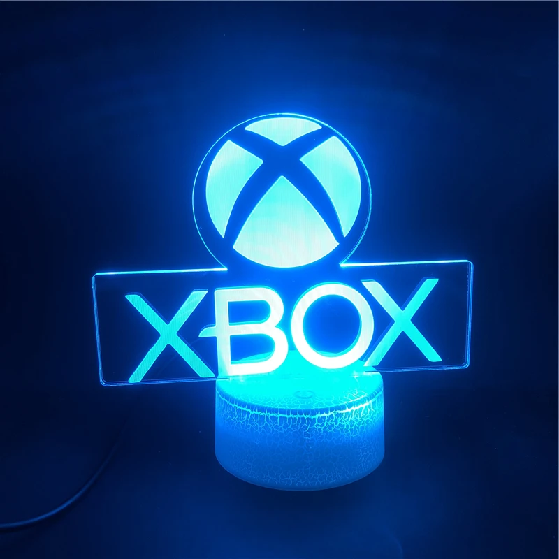Игровой значок 3D Иллюзия ночника 7/16 Цвет Change настольная лампа Настройка