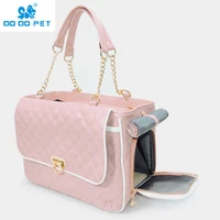 pet carrier handbag cat carrier sling bag waterproof premium pu leather carrying handbag for outdoor travel walking hiking