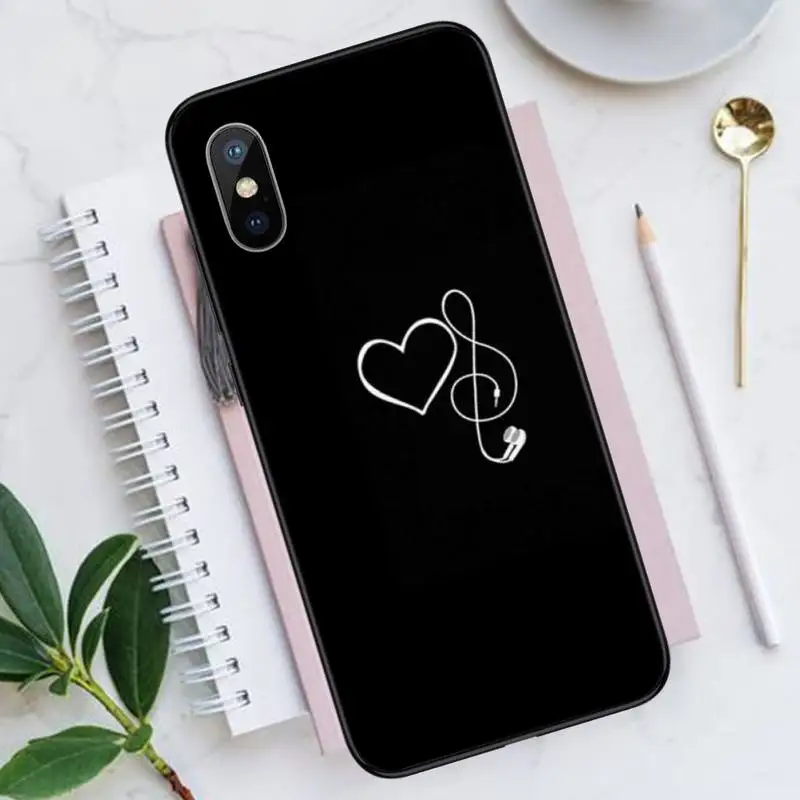 

Love Heart Simple Lines Phone Cases for iPhone 11 12 pro XS MAX 8 7 6 6S Plus X 5S SE 2020 XR Luxury brand shell funda coque