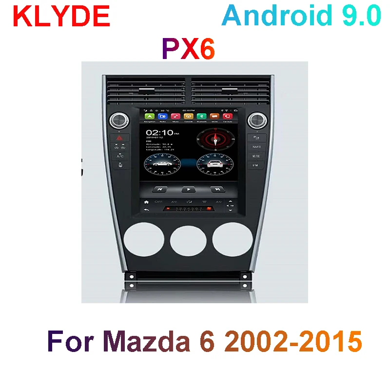 KD 97014 klyde IPS экран android 9 0 PX6 6 ядерный автомобильный радиоприемник автомобильная