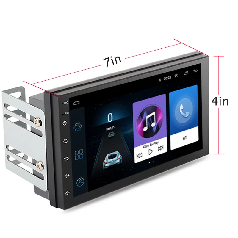 Ультратонкое автомобильное радио с GPS навигацией Android 9 0 универсальный