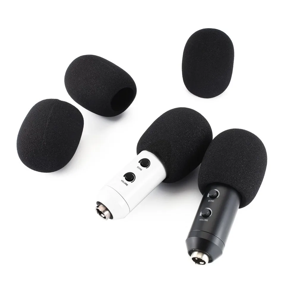 5pcs microphone Replacement Foam Microphone Cover Mic Cover Windshield Headset Wind Shield Pop Filter Mic Cover Foam 2020 New images - 6