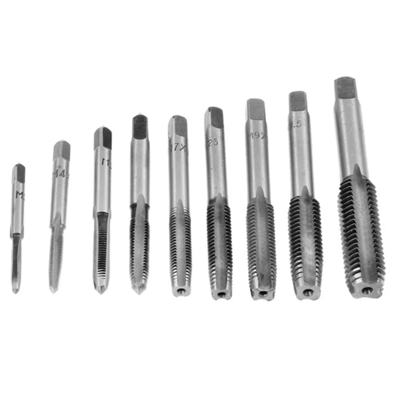 

20 Tap Die Set Screw Thread Metric Taps Wrench Dies DIY Kit with Three-Head Faucet Sink Wrench, Basin Pliers