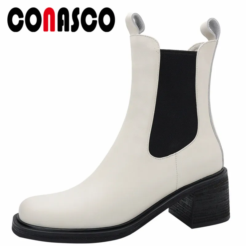 

Женские ботильоны из коровьей кожи, в стиле панк