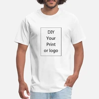 diy your own design brand picture custom print men and women diy cotton t shirt short sleeve casual t shirt tops dropshipping