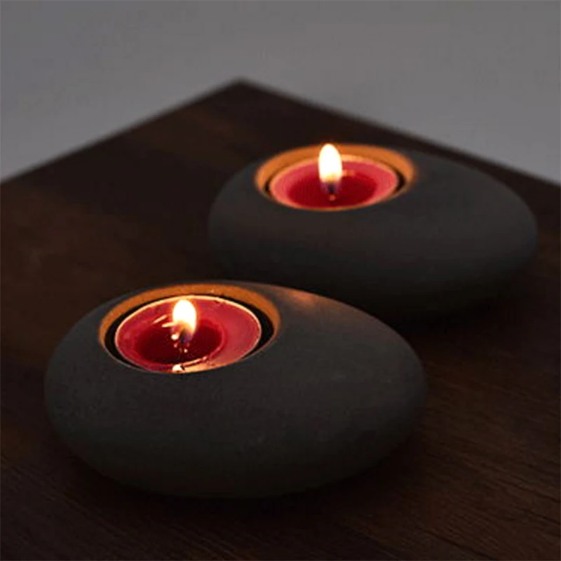 Булыжный подсвечник силиконовая форма бетонный цветочный горшок ручной работы