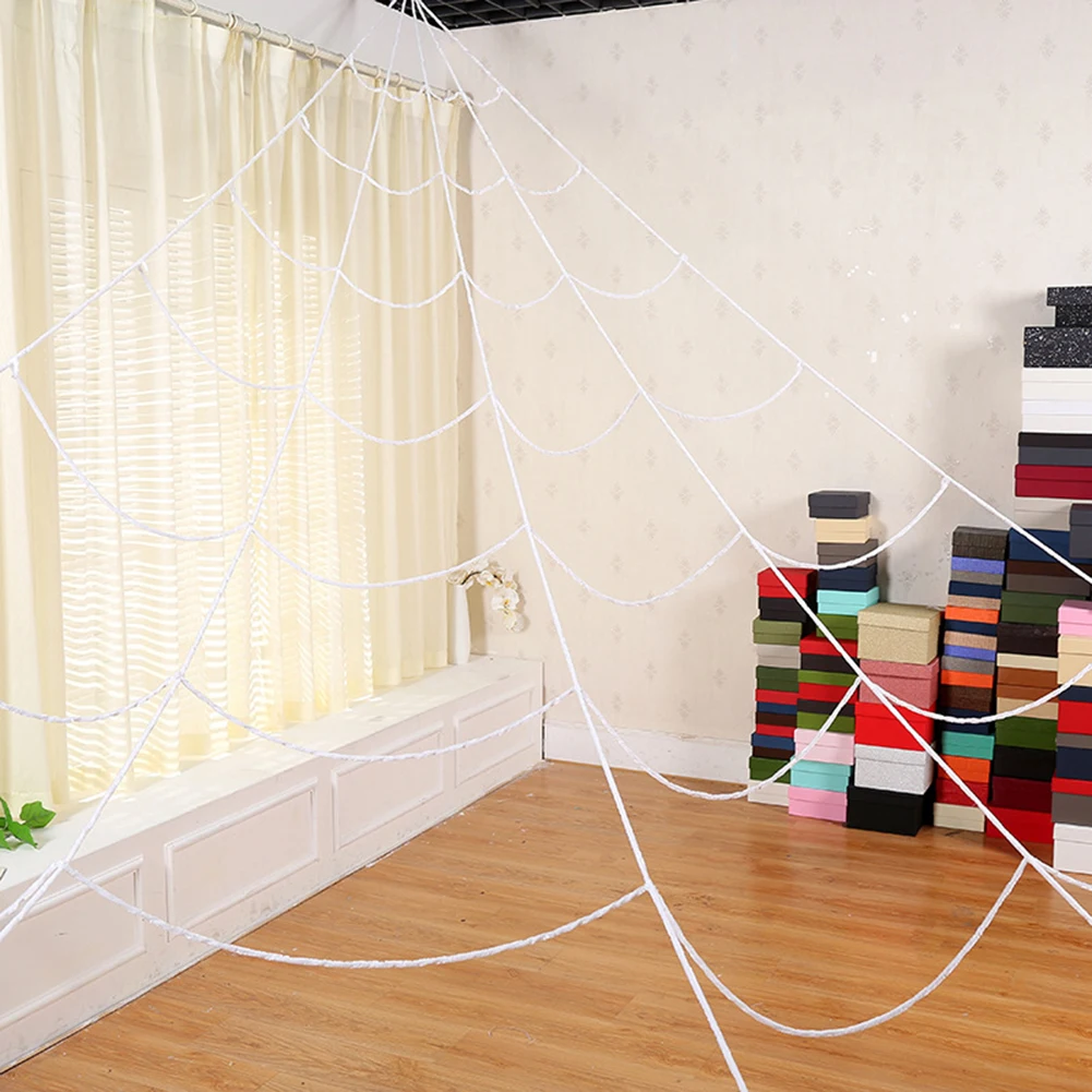 Растягивающийся жуткий паук Web Cobweb наружное украшение на Хэллоуин реквизит для