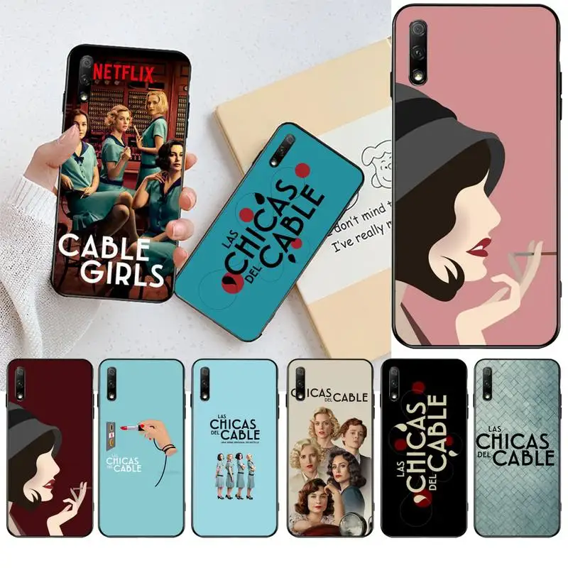 HPCHCJHM Испания ТВ Las chicas del кабель DIY Окрашенные Bling чехол для телефона Huawei Honor 30 20 10 9 8