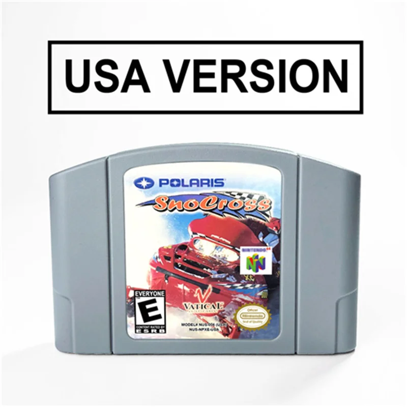 

Polaris SnoCross For 64 Bit Video Game Cartridge USA Version NTSC Format