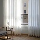 Японские белые мягкие тюлевые оконные шторы для спальни гостиной оконные шторы льняная прозрачная вуаль для кухни декор