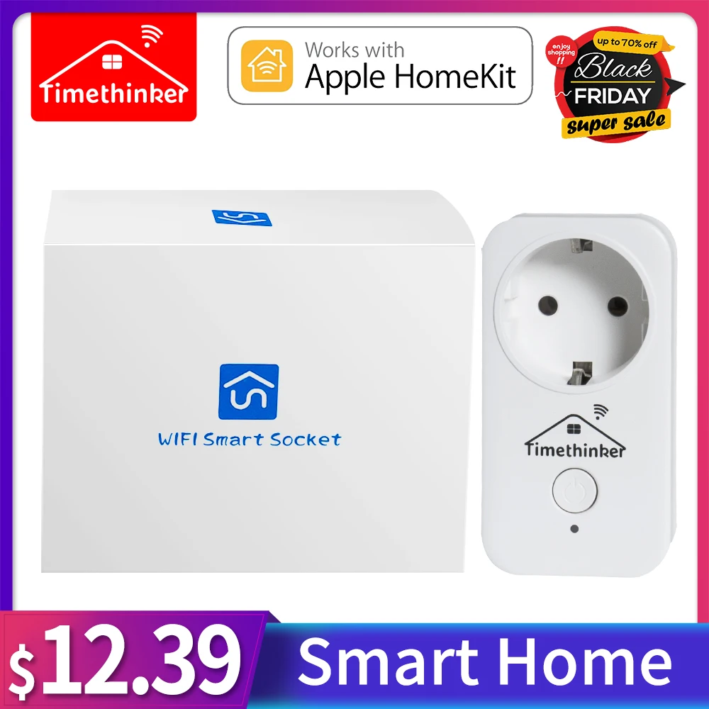 Timethinker Умный дом WiFi розетка ЕС вилка адаптер для Apple Homekit Alexa Google Home Сири, голосовой пульт дистанционного управления русский запас