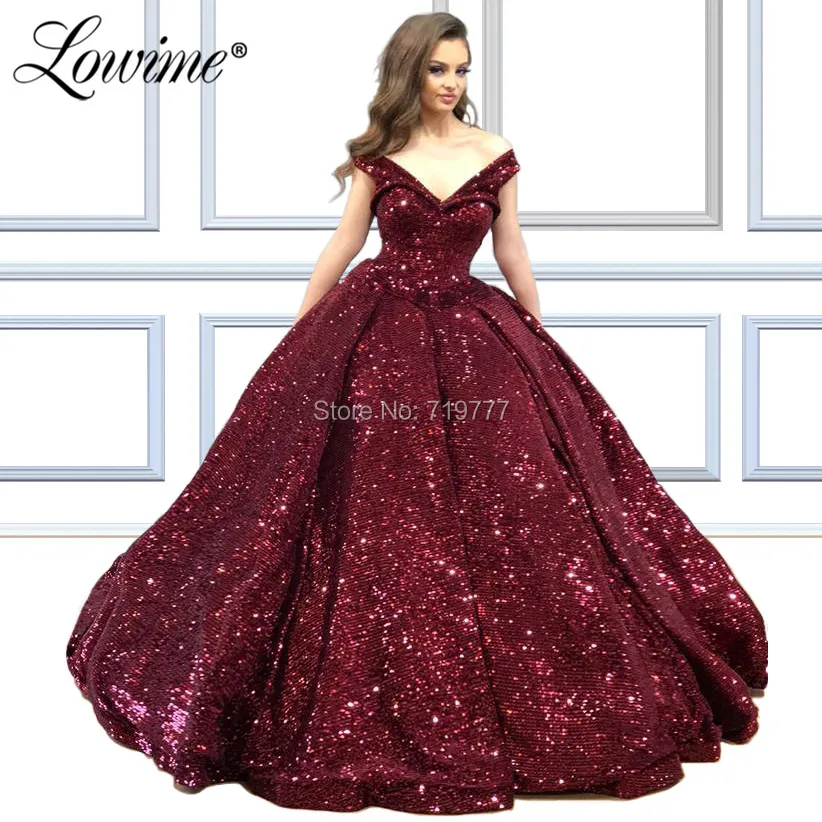 V образным вырезом Вечерние платья с блестками для особых случаев Robe De Soiree