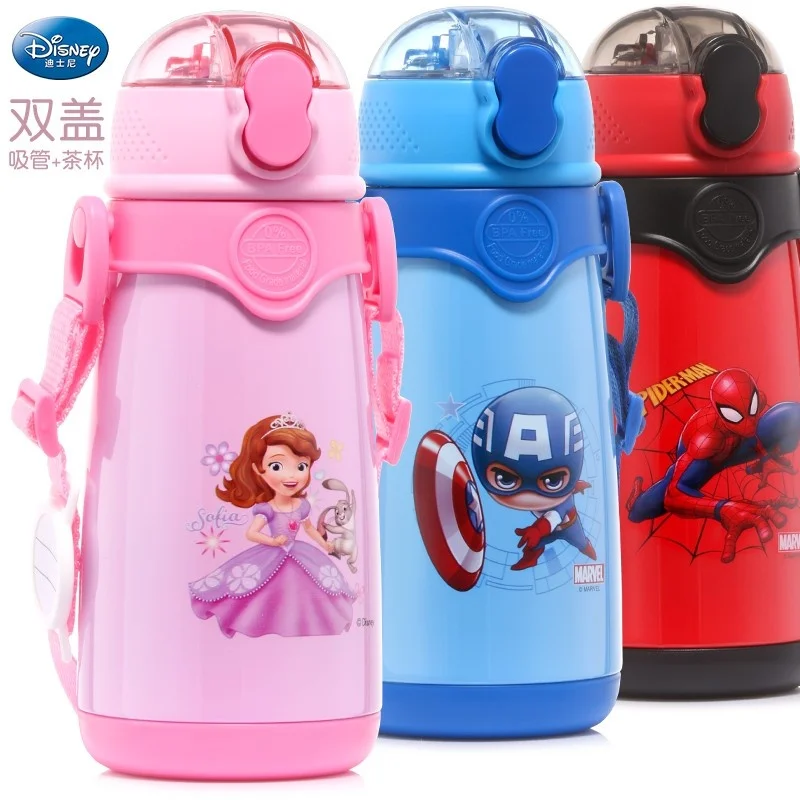 

Disney straw thermos cup children's 2021 new kindergarten female baby fall proof Sophia kettle