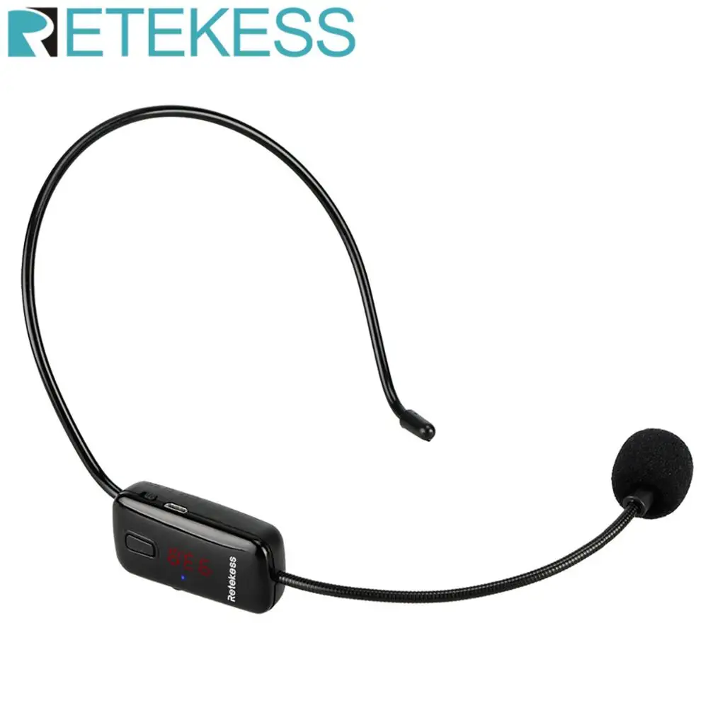 Беспроводной микрофон RETEKESS TR503 конденсаторная гарнитура Мегафон радио FM 87 108 МГц