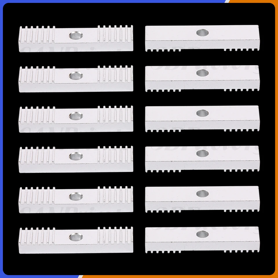 

12Pcs GT2 Timing Belt Gear Clamp Mount Block Fixing Clip Plate for 3D Printer Accessories, Aluminum Alloy