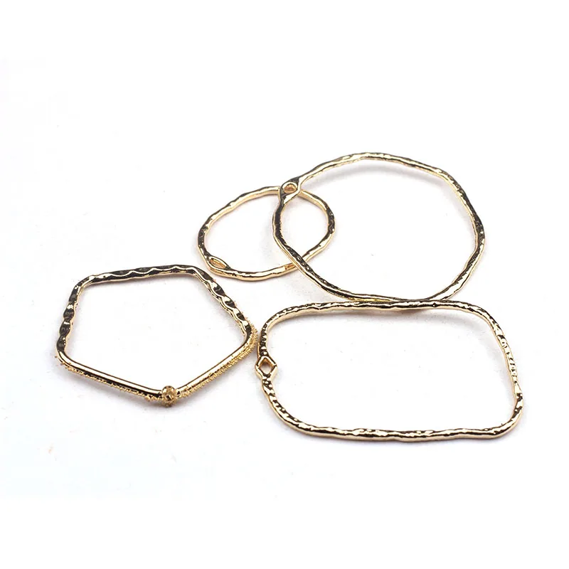 6pcs/lot Zinc Alloy Big Geometric Round Circle Porous Connector Charms For DIY Necklace Earrings Jewelry Accessories - купить по