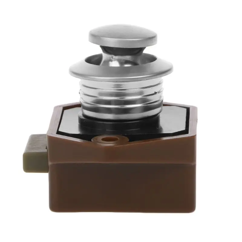 

Mini Push Button Boat Mortorhome Showcase Door Catch Lock RV Caravans Yacht Furniture Drawer Cabinet L41C