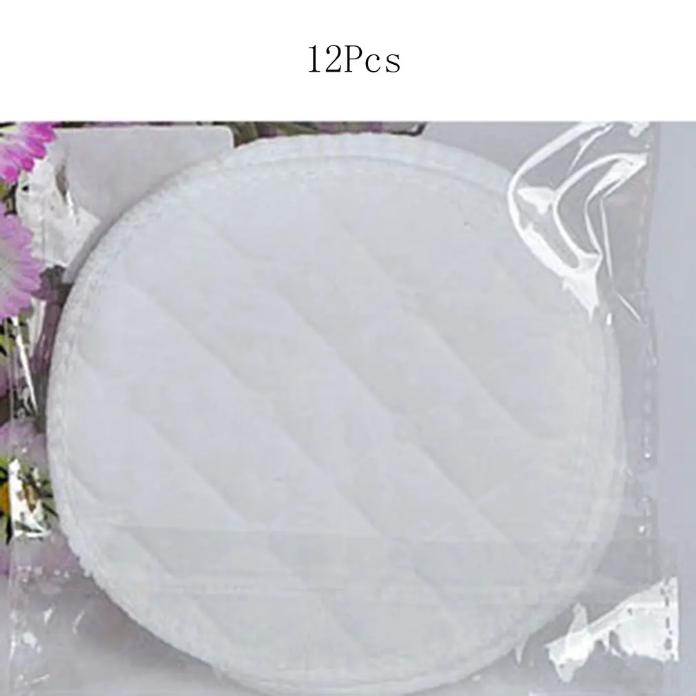 

12pcs Reusable Nursing Breast Pads Organic Plain Washable Soft 3 layers cotton Absorbent Feeding Baby Breastfeeding Accessory